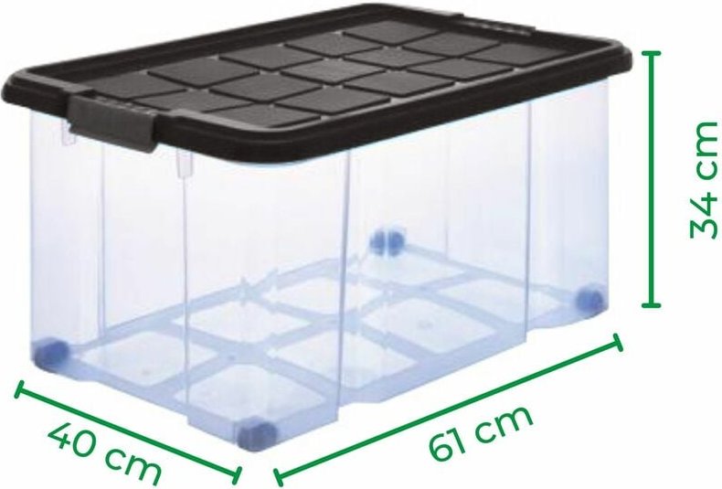 8x Novaliv Aufbewahrungsbox 8x Aufbewahrungsbox, 8x Deckel, 32x Rollen