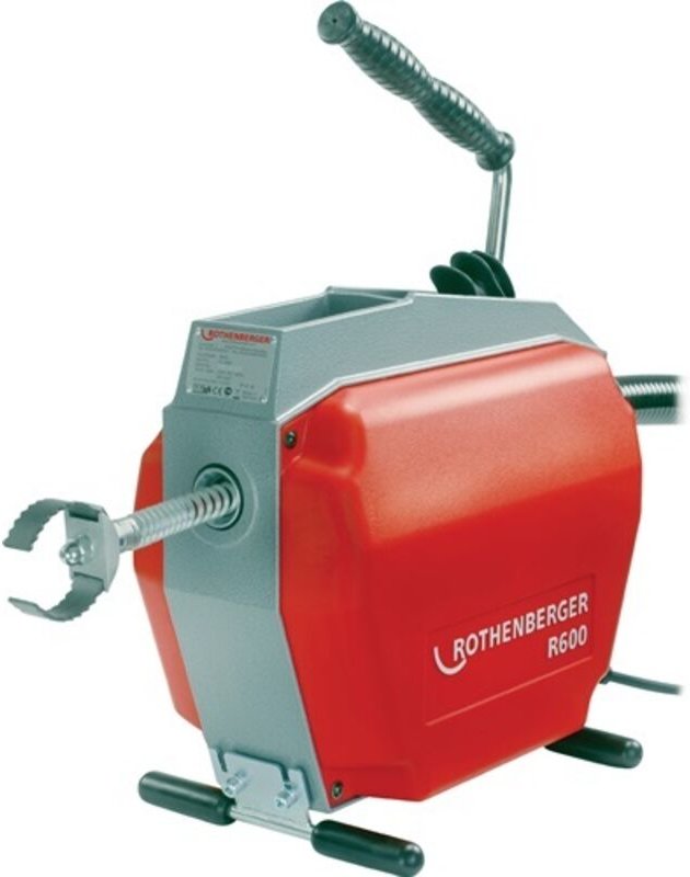 Rothenberger - Rohreinigungsmaschine R600, 230V rot für Europa mit fs