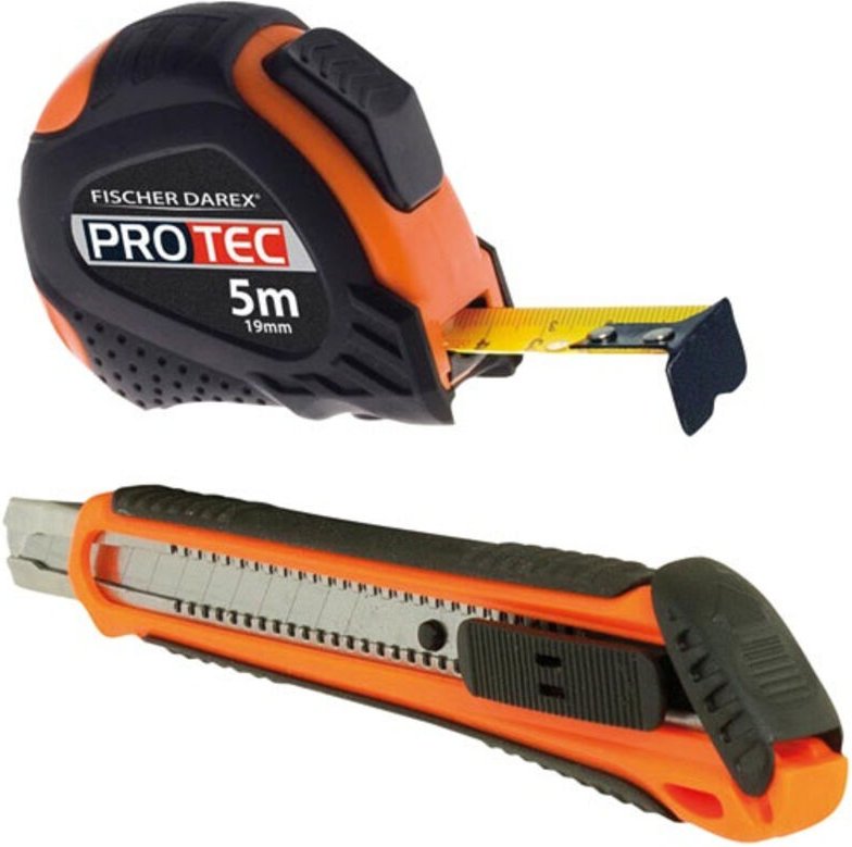 Messgerät 5m und Cutter 18mm Cross Marketing - Fischer Darex