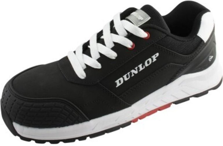 Storm Sicherheitsschuh Schwarz - Nubukleder - 43, DUNLOP