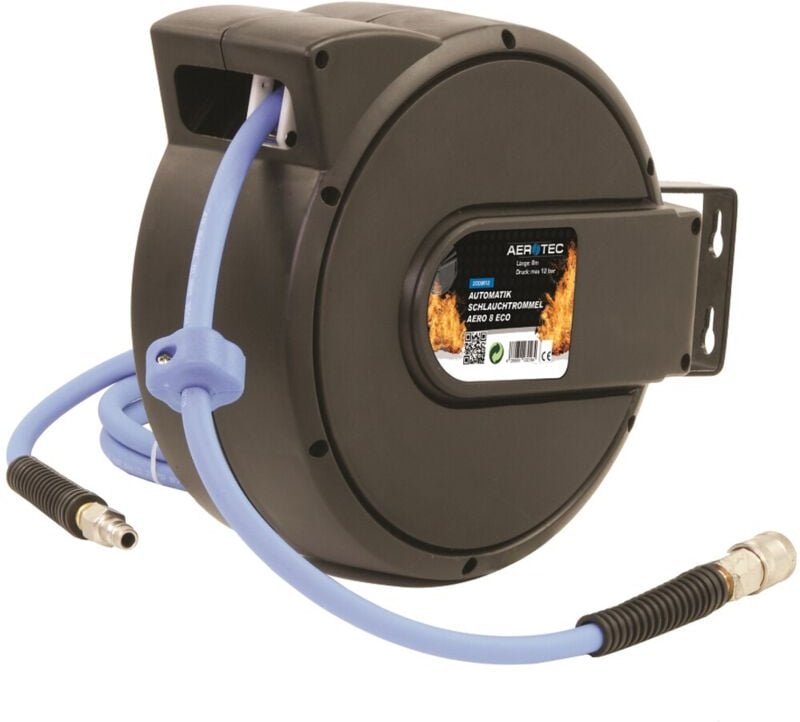 Aero 8 eco Druckluft-Schlauchaufroller 12 bar Wandbefestigung - Aerotec