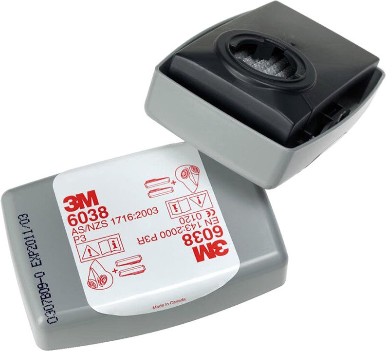 6038 P3 Paar Partikelfilter mit Aktivkohle - - - 3M