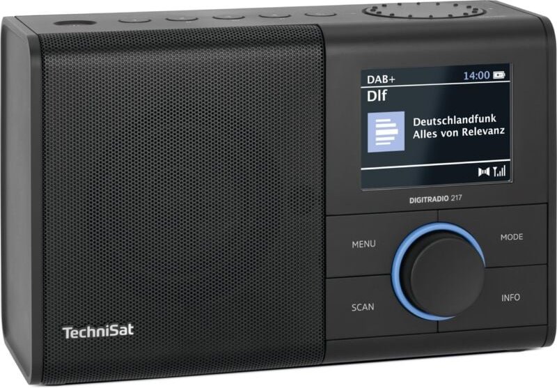 Digitradio 217 - Kompaktes und tragbares digitales Dab+ Radio (ukw, Farbdisplay, Bluetooth, Voreinstellungen, Netz- oder...