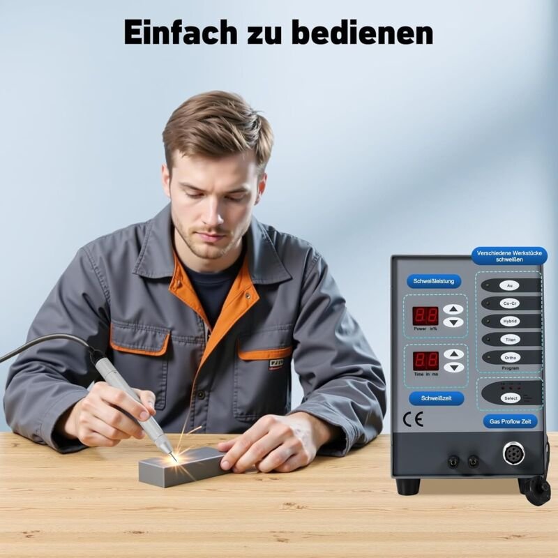 Automatische Punktschweißmaschine, 100W Pulsautomatische Punktschweißmaschine, Automatische CNC-Punktschweißmaschine-Kit...