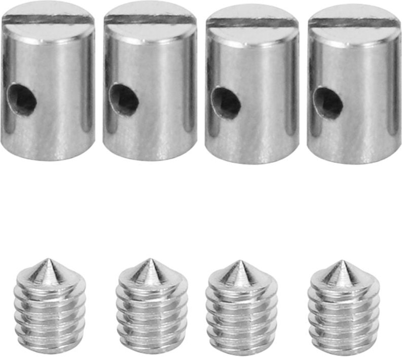 Tlily - 8 StüCk LöTfreie Metall Kabel Nippel 5Mm Gas mit Schraube für Motorrad Roller Quad MäHer Auto Styling Werkzeuge