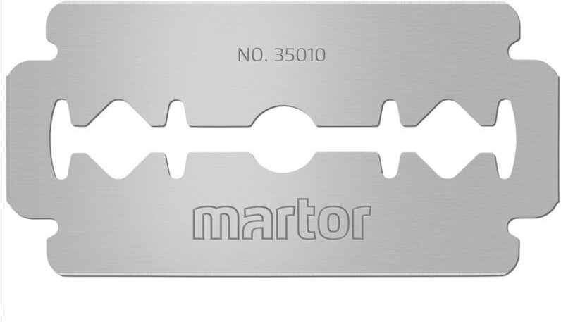Unbekannt - Marco Industrieklinge Ersatzklinge 43 x 22 x 0,1mm mit Gillette-Lochung 10 Stück