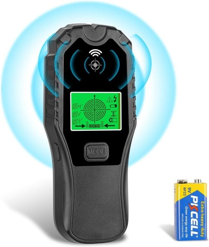 Elektrischer Kabeldetektor, Wandmetalldetektor, Bolzensucher, Wanddetektor, Bolzensucher-Scanner mit LCD-Display für Hol...