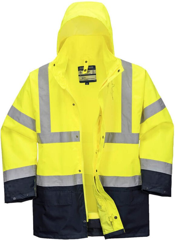 Parka 5-in-1 Essential Bicolor Farbe: Gelb/marine Größe: XS - Portwest