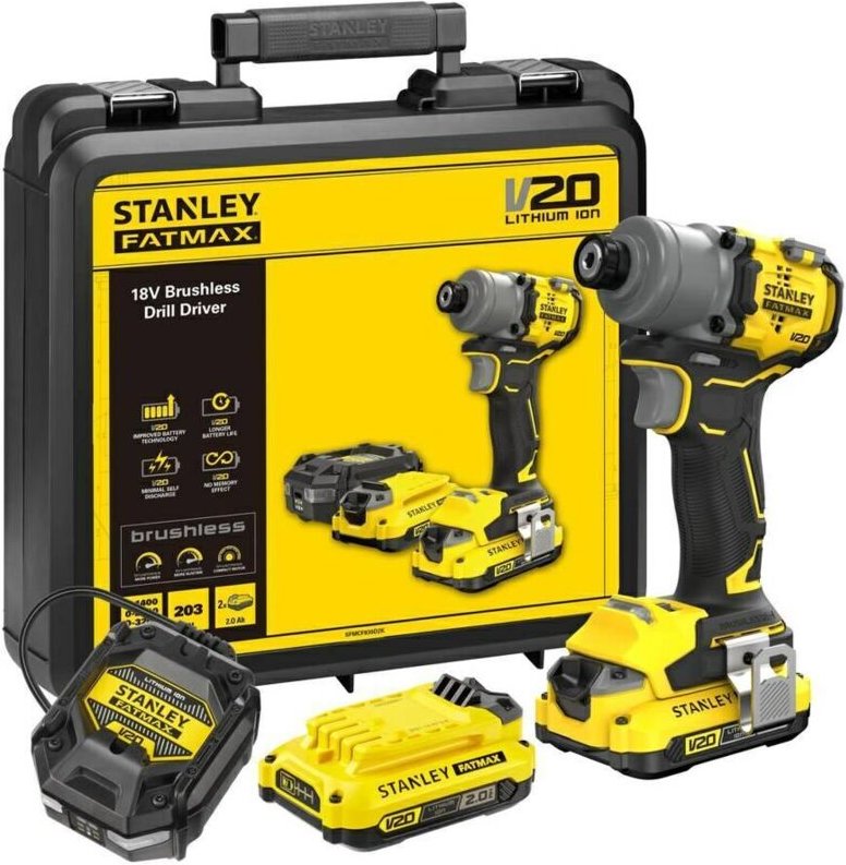 Visseuse a Impacts - STANLEY - SFMCF830D2K-QW - 203 Nm - 18V - 2 Batterien 2 Ah