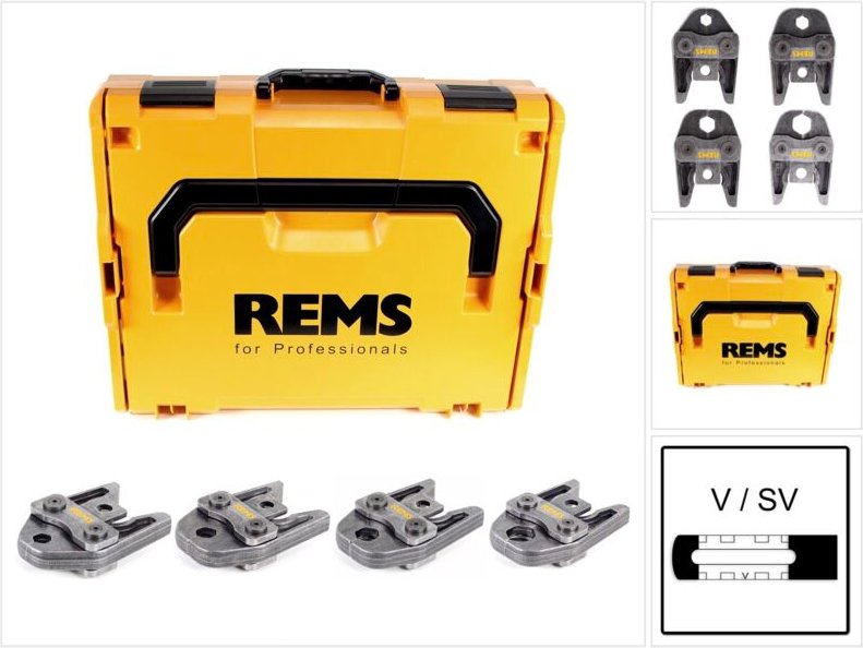 REMS Presszangen Set V 15+18+22+28, L-BOXX 571166R
