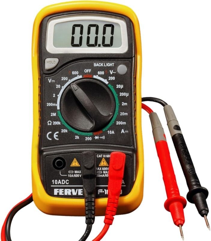 Digitales Multimeter, Wechsel-/Gleichstrom-Voltmeter, Amperemeter, Ohmmeter