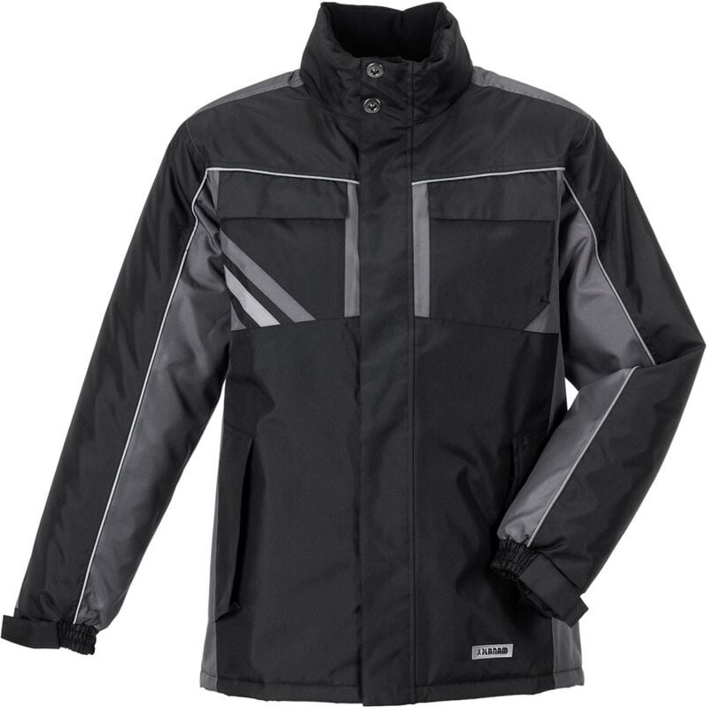 Planam Winterjacke Highline Gr. L schwarz/schiefer/zink