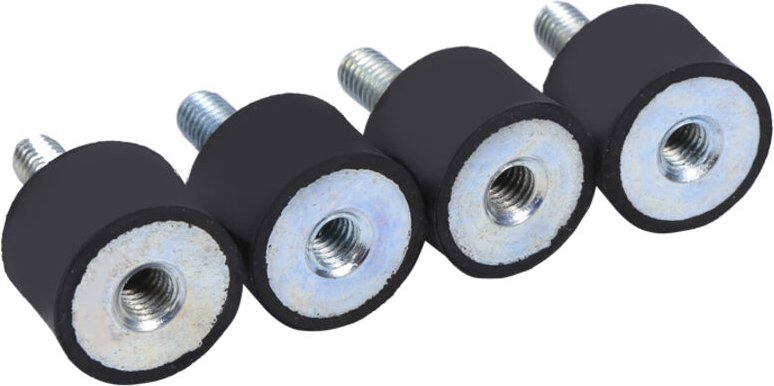 Ej.Life Stockspitze, selbstständiges Gummi, vier Sockel, rutschfeste Gehstockauflage 19 mm für Gehstock A