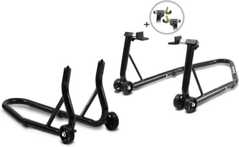 Werkstattständer Motorrad Set Constands hinten vorne FB schwarz