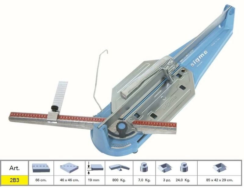 Sigma - fliesenschneider 2B3 series tecnica manual 66 cm schnittlänge