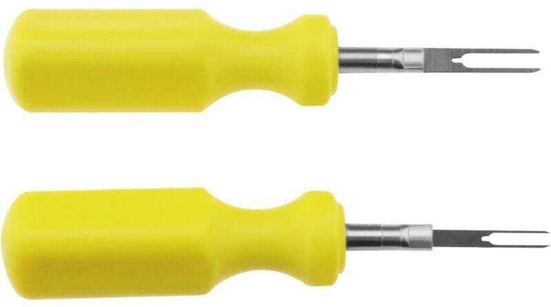 Ensemble de 2 outils de retrait de bornes automobiles, adapté aux connecteurs de fils de 2 mm et 3 mm, extracteur de bro...
