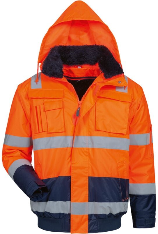 Gr .L (54/56) OLIVER WARNSCHUTZ PILOTJACKE ORANGE/MARINE orange OLIVER HIGH