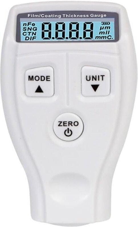 Autolack-Schichtdickenmessgerät, Autolack-Dickenprüfer, tragbares digitales Schichtdickenmessgerät für Autos(Weiß)