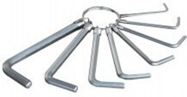 Schlüsselset mit 6 Maulschlüsseln auf Ring - Outifrance