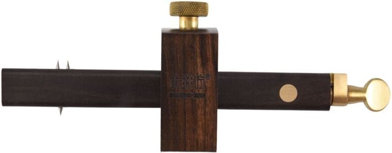 Einstecklehre, Anreißnadel-Markierungswerkzeug für die Holzbearbeitung, 6,4 Zoll Ebenholz, quadratische Messingschraube,...