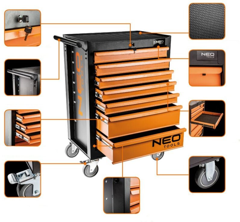 Werkstattwagen bestückt 149 tlg. 25 Jahre Garantie