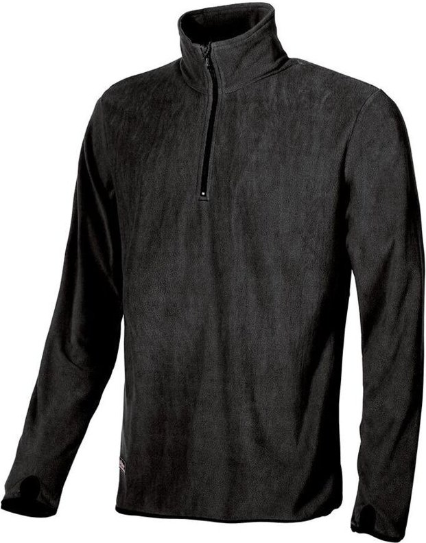 Arbeits-Sweatshirt aus Polar mit Reißverschlusskragen ARTIC - Schwarz 3XL