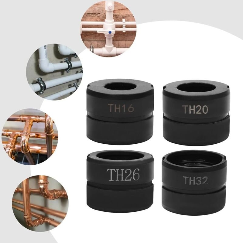 4Set Pressbacke TH16/20/26/32mm TH-Kontur Crimpeinsätze Pressbacken Für 16mm,20mm,26mm,32mm Pressbackeneinsatz Passend H...