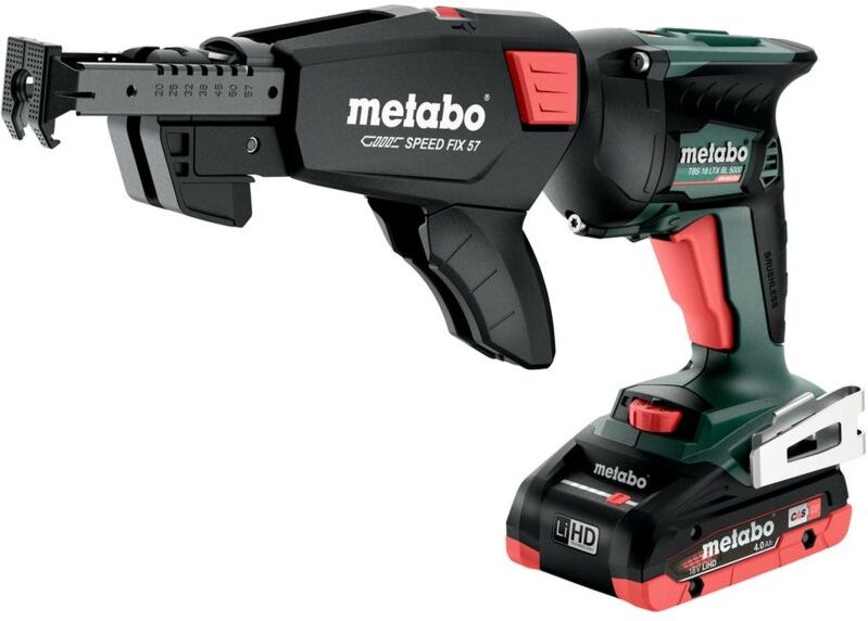 Metabo - Akku-Trockenbauschrauber tbs 18 ltx bl 5000 x 145 l, 18V 2x4Ah LiHD + asc 55