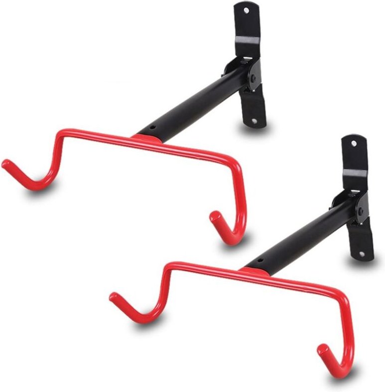 2er Set Wandhalterung Klapphaken zum Aufhängen von Fahrrädern