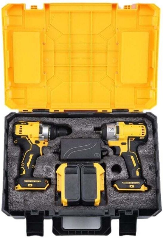 2-teiliges Set: Bohrmaschine + Schlagschrauber DCF887 + Ladegerät DCB115 + Transportkoffer