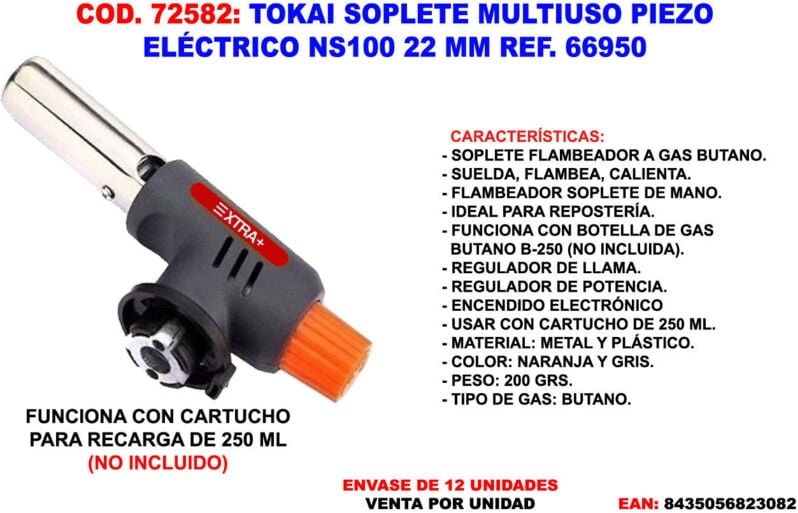 Tokai NS100 B-250 Brennerbrenner ohne Kartusche 66950