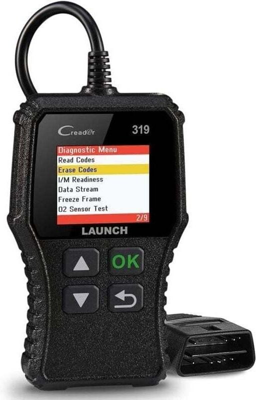 Launch CR319 OBD2 Motorfehlercode-Lesegerät mit EVAP/O2-Sensor-Test, Kfz-Diagnosegerät mit DTC-Lookup zum Löschen der Mo...