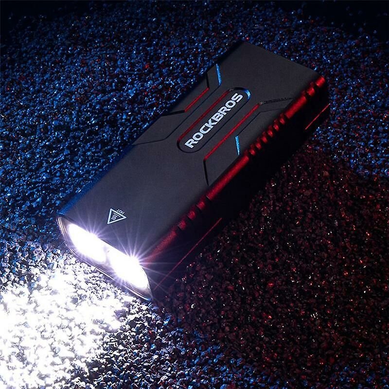 Woosien - Fahrradlicht-Hebescheinwerfer, multifunktionaler Halter, leistungsstarkes Blitzlicht, wiederaufladbares USB-Li...