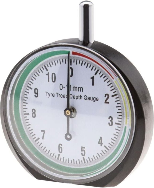 Professioneller Reifenprofiltiefenmesser mit Skala, tragbares Messwerkzeug, Messbereich 0-11 mm für Pkw, Motorräder, Lkw...