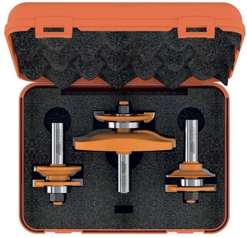 900.522.11 3-Teiliges Hartmetall-Fräserset Für Türen S=12 (Junior Set)