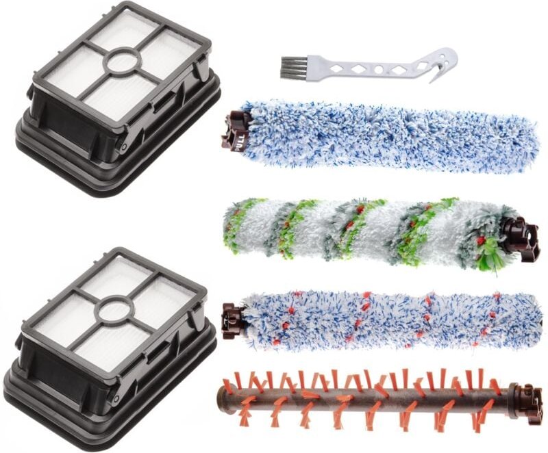 vhbw 7-tlg. Zubehör-Set kompatibel mit Bissell 2303, 2305, 1785W, 2225N Staubsauger - HEPA-Filter, Staubsaugerbürste, Re...