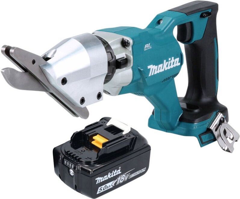 Makita DJS 800 T1 Akku Faserzementschere 18 V Brushless + 1x Akku 5,0 Ah - ohne Ladegerät