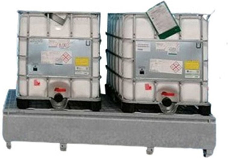 Auffangwannen aus Stahl - 1000 Liter - 2000kg - MCC1000/2660/960-C