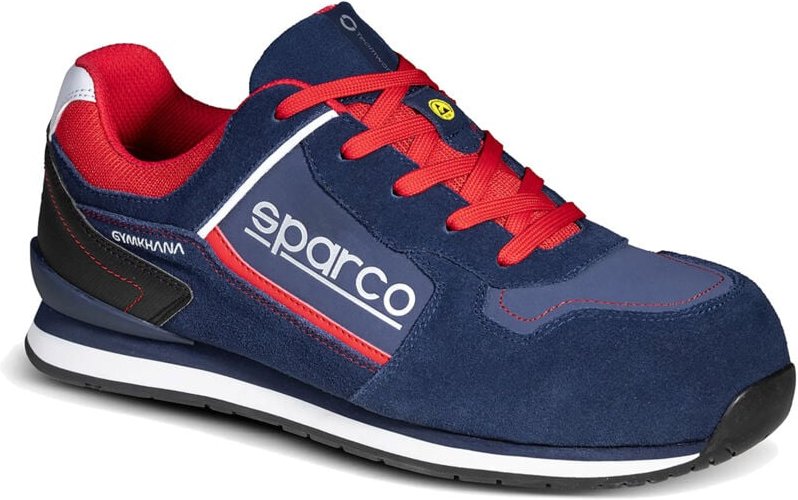 Sicherheitsschuh Sparco gymkhana tacoma esd S3 src hro (blau marine/rot)