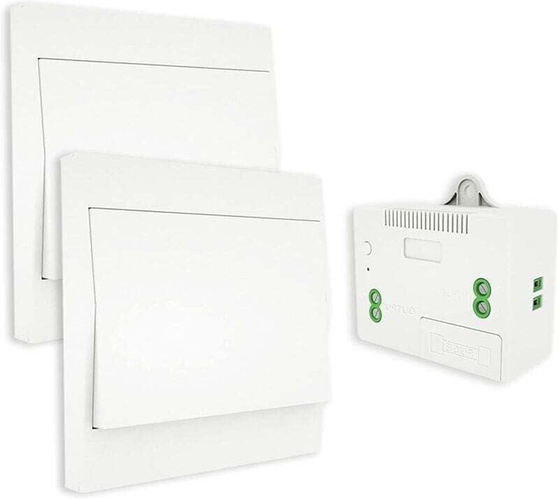 Vtizikl Télécommande murale bidirectionnelle, interrupteur mural auto-alimenté, émetteur à plaque murale (kit bidirectio...