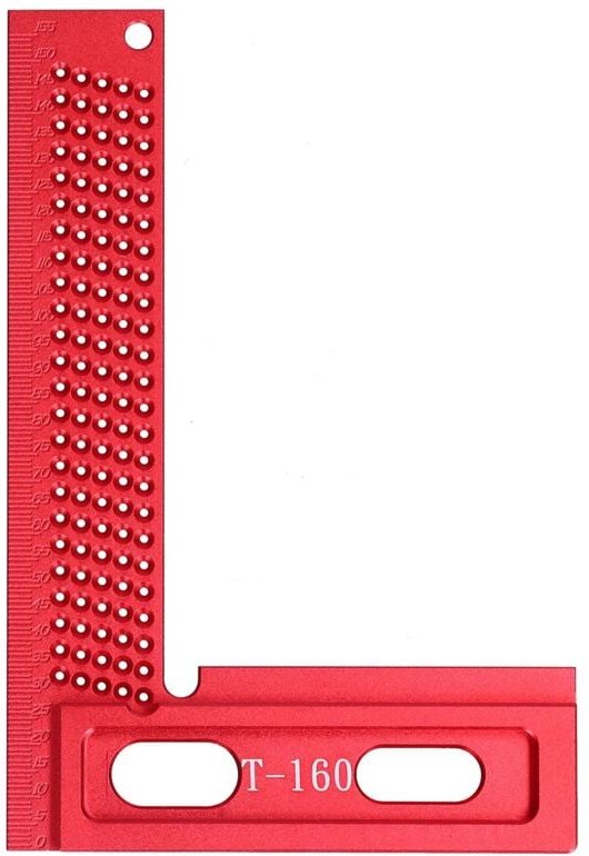 Rechtwinkliges Positionierlineal, L-förmiges Winkellineal, Präzisions-Rechtwinkliglineal, Rahmenlineal, transparenter L-...