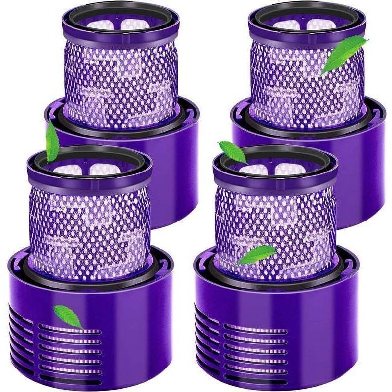 4er-Pack waschbare Ersatzfilter für Dyson V10 – Kompatibel mit den Staubsaugern V10 Cyclone, V10 Absolute, V10 Animal, V...