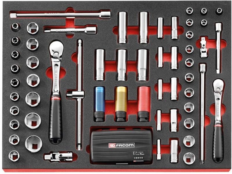 FACOM Schaumstoffmodul Steckschlüssel, 56-tlg.