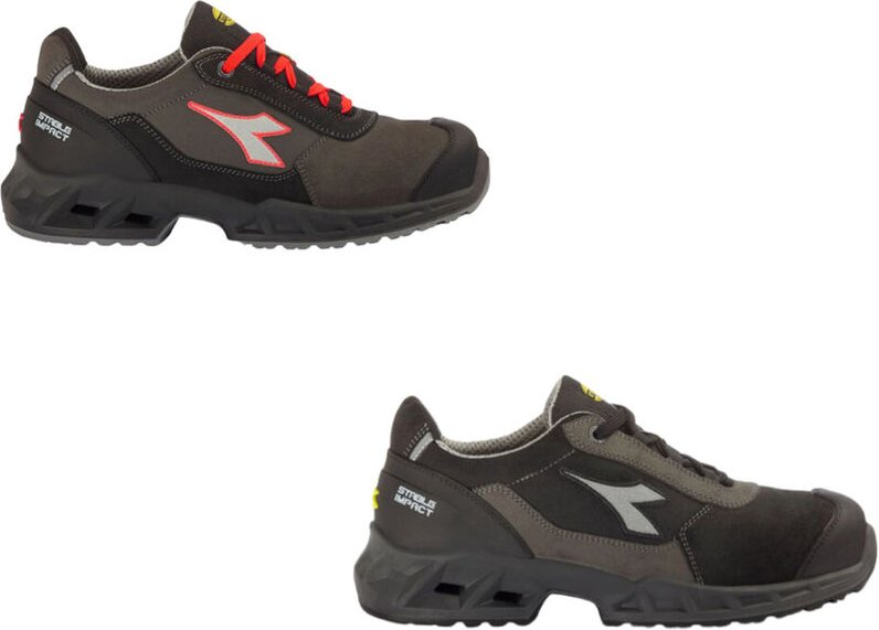 Diadora Shark Stable Impact Leather Low S3 SRC ESD-Sicherheitsschuhe - 41 EU - Noir