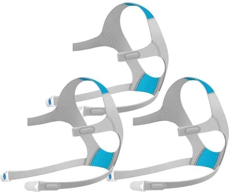 Ersatzhelm für Vollgesichtsmaske, 3er-Pack mit Zubehör: Riemen und Magnetclips