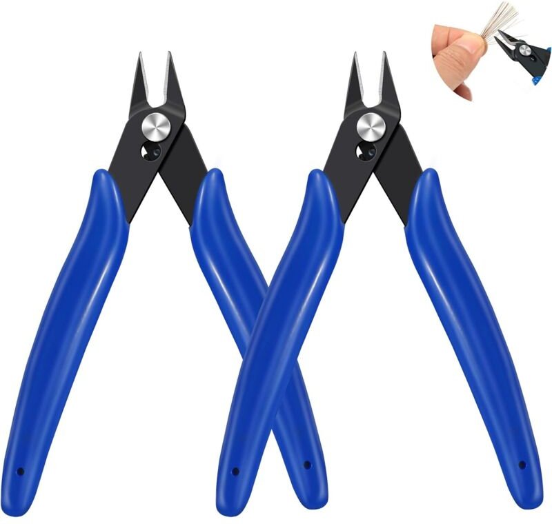 Kleine Seitenschneider, Mini-Diagonalschneider, Präzisionsschneider für 0,5 mm dünne Drähte und Elektronik, Schmuckrepar...