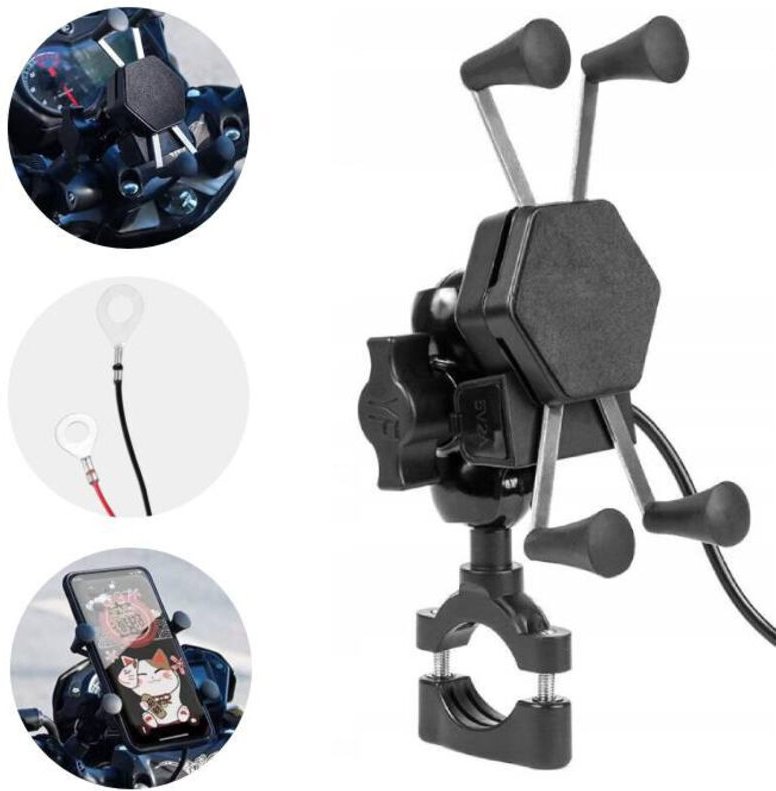 ROXAR USB Motorrad-Handyhalterung