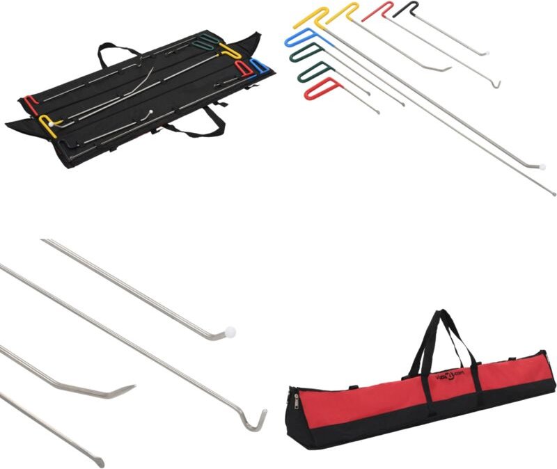 8-tlg. Ausbeulwerkzeug-Set - Dellen Reparatur - Autolack Reparatur - Ausbeuler - Auto Werkstatt - Rostfrei Stahl - Home ...