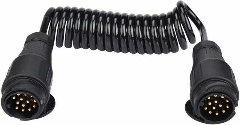 13-poliger Anhänger-Steckdosen-Verkabelungs-Federkabel-Stecker-Adapter für Anhänger, Wohnwagen