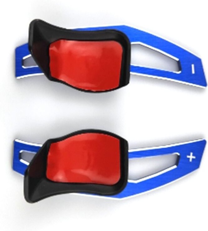 Tlily - Lenkradschaltpaddel für Golf 6 Mk5 Mk6 R20 R36 Cc Schalthebelverlängerung (blau)